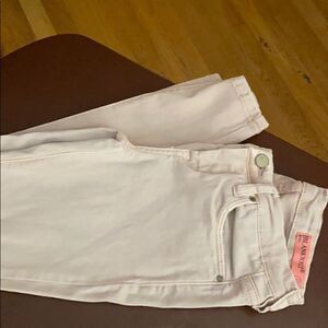 girls size 12 light pink distressed jeans